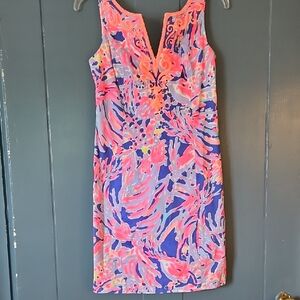 Lilly Pulitzer Pink and Blue Mini Dress